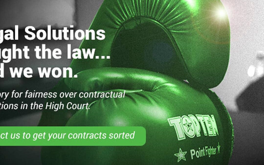 Legal Solutions fought the law… and we won